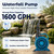 TONGCHANT 100W 1600 GPH Pond Pump for Outdoor Ponds, Fountains & Waterfalls