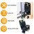 LAWNEAGLE S16100700 Small Black Two Way Gate Latch for Metal Gates, 2 Pack