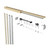 JUBEST 30"x80" Pocket Door Frame Kit with 88LBS Soft-Close Mechanism