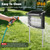 Solar Bug Zapper Outdoor, 4500V Electric Fly Insect Trap Waterproof