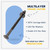 1/2 in. x 6-1/2 in. Black Carriage Bolt Kit Includes 12 Bolts, 12 Washers, and 12 Nuts, Ceramic Black Ruspert Coated for Exterior Use - 2X Rust Resistance of Galvanized by Makers Bolt