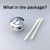 58mm/2.2 inch Toilet Tank Button Toilet Button Flush Button Replacement with Thread Diameter Dual Push Flushing Toilet Button