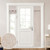 HOMEIDEAS 100% Blackout Linen Sidelight Curtains for Front Door W12xL68 Inch