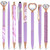 Supervitae 8 Pcs Purple Ballpoint Pens Fancy Glitter Pretty Pen