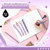 Supervitae 8 Pcs Purple Ballpoint Pens Fancy Glitter Pretty Pen