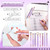 Supervitae 8 Pcs Purple Ballpoint Pens Fancy Glitter Pretty Pen