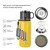 Icesip Stainless Steel Insulated Bottle, 20oz with cup Vacuum Insulated Water Bottle, Thermo for Hot Drinks/Cold Drinks,24-Hr Insulation Commute, Travel