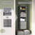 6-Shelf Hanging Closet Organizer with 3 Drawers, Separable, Medium Gray