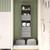 6-Shelf Hanging Closet Organizer with 3 Drawers, Separable, Medium Gray