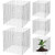 Zubebe 14 Pack Small Wire Plant Protectors Square Plant Protectors from Animals Mesh Cage Chicken Wire Cloche for Shrubs and Vegetables with Ground Stakes and Nylon Ties (12 x 12 Inch)