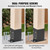 VEVOR 4x4 Post Bracket, 4PC Post Base Brackets, Inner Size 3.6"x3.6" Heavy Duty Powder-Coated Post Anchor Matte Black Wood Post Brackets for Pavilion Deck Railing Support Deck Base Plate