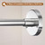 uxcell Stretchable Shower Curtain Rod Rack, Stainless Steel Diamond Shaped Corner Rod No Drill for Bathroom Bathtub, Medium Size, Silver Tone (Without Shower Curtain)