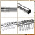 uxcell Stretchable Shower Curtain Rod Rack, Stainless Steel Diamond Shaped Corner Rod No Drill for Bathroom Bathtub, Medium Size, Silver Tone (Without Shower Curtain)