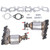 Front Left & Right Catalytic Converter 674255 674256 Replacement for Ford Explorer FLEX Taurus Lincoln MKS MKT MKZ 3.5L 3.7L 2013-2019 19516 19517 30584 30585 AKWH