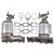 Front Left & Right Catalytic Converter 674255 674256 Replacement for Ford Explorer FLEX Taurus Lincoln MKS MKT MKZ 3.5L 3.7L 2013-2019 19516 19517 30584 30585 AKWH