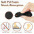 Dr.Foot Shoe Inserts for Loose Footwear, Toe Cushion for Too Big Shoes, Make Shoes Fit for Casual Sports High Heels Boots (Small: Half Size Bigger, Black)