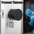 Dakekou Door Knob Lockout Device with Padlock,Cover to Disable The Doorknob, Prevents Turning of Door Knob and Access to Keyhole, Prevents Operating The Knob,Black