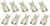 Fastronix Weatherproof Relay Terminals 12-10 Gauge 10 Pack