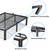 VIPSHOW 14 Inch Twin Bed Frame with Round Corners No Box Spring Needed