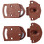 GWYAN 2 Pcs Old-Fashioned Wardrobe Sliding Door Roller Gear Track Panel Internal Kit Pulley for Closet, Wardrobe, Sliding Doors