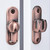 Red Bronze 90/180 Degree Barn Door Latches,Flip Gate Lock