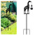 Solar Giraffe Metal Animal Stakes - Outdoor Decorative Garden Silhouette Lanterns