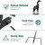 Solar Giraffe Metal Animal Stakes - Outdoor Decorative Garden Silhouette Lanterns