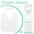 BOUBONI 55 Pcs DIY Baby Bibs Decorating Set Includes 10 White Bibs 12 Fabric Markers 12 Stencils 20 Clothespins 1 Hemp Rope for Baby Shower Games Boys Girls