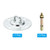 PATIKIL 202lbs 115mm Steel Ceiling Hooks, Ceiling Fan Hook Pad Eyes Plate Wall Hanger Hardware with Mounting Screws for Hanging Lamp Plant Baskets