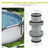 Filter Pump Hose Connector, Kardeep Pool Hose Connector 1.5" to 1.5", Hose Connector Coupling for Pool Hose Adapter and Filter Pumps - 2 Heads