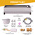 Automatic Livestock Water Trough Large Capacity Outdoor 2 Gallon