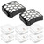 (8 Pack) 2 Hepa Filters + 6 Foam Filters Compatible With Shark LA502, LA322, LA702, LA502, LA301, LA300, LA455, LA702 Rotator Lift-Away ADV DuoClean PowerFins Upright Vacuum Replacement Filter