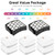 (8 Pack) 2 Hepa Filters + 6 Foam Filters Compatible With Shark LA502, LA322, LA702, LA502, LA301, LA300, LA455, LA702 Rotator Lift-Away ADV DuoClean PowerFins Upright Vacuum Replacement Filter