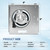 【Upgrade】 763RLN 50CFM Fan, Compatible with Nutone 763RL B Unit Fan Motor, 763RL/769RL A 763RLN-R01 Bathroom Fan, Fit 769RF/769RL B, 2.0 Sone,S0503B000,9"x9"