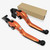 Compatible with KTM Duke 125 200 250 390 RC125 RC200 RC390 Brake Clutch Lever CNC Aluminum Extendable Adjustable Levers Accessories (Orange Black `Black)