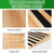 5" Rise Wooden Door Threshold Ramp for Home Steps, Not for Wheelchairs, 1PC