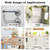 Rubber Chair Wall Protector from Chair Back, 6 Pack Clear Furniture Bumpers Silicone Cabinet Door Bumper Adhesive Wall Protector Bumpers for Shower Doors, Drawers, Car Doors, Toilet Lids