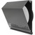 Vent Systems 10" Inch Supply Vent Cover with Rubber Gasket - Graphite Black Galvanized Steel - Robust and Weatherproof Outdoor Air Intake Box - Duct or Surface Mounting - Rain, Snow Protection