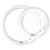 Celiwace FC8T9 22W and FC12T9 32W Set Daylight, 8 inch T9 22 Watts Circular Light Bulbs, 12 inch 32 Watts Circline Fluorescent Bulb CRI 80, 6500K 3350 Lumen G10q