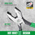 SK 9" Ironworker's Pliers, Linesman Pliers with Heavy Duty Knurled Jaws