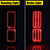 KENRTIR for 1967 1968 1969 1970 1971 1972 Chevy C10 GMC Pickup Truck Rear Tail Brake Light Tailight Smoked Lens Red LED Lamp with Gaskets