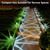 DenicMic Solar Lights Outdoor Waterproof 10 Pack Pathway Lights Cool White