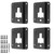 BIHEE Tie Down Anchors Plates 4 Pack for F150 F250 F350 2015-2026