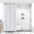 White Shower Curtain Rod with 12 Hooks, 18-72 Inches,Rust Resistance, Adjustable Tension Rod with Durable Spring, No Drilling - Use For Bathroom, Bedroom, Home