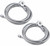 2PCS 150" Replacement Cable Wire for Enclosed Cargo Trailer Ramp Door Springs – Fits 12.5' Doors – Galvanized Steel – Heavy Duty Garage Trailer Cable Kit