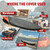 Smikodo Kayak Cover 10 ft 600D Tear Resistant Trailerable Kayak Covers for Outdoor Storage, Waterproof & UV-Proof Heavy Duty Canoe Cover for Indoor/Outdoor Storage(Grey) Fit 12 13ft Kayak Storage