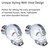 SEIWEI 2Pcs Crystal Glass Door Knobs Skull Clear Drawer Knobs with Screw Knob Pull Handle Hardware for Cabinet Wardrobe Cupboard - Home Kitchen Decor Knobs