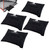 MOPHOEXII Sports Net Sandbags,All Sport Sandbags for Baseball Nets, Soccer Goals, Golf Nets, Football Nets, Hockey Nets,Weighted Anchor Bags-Black 4 Pack