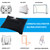MOPHOEXII Sports Net Sandbags,All Sport Sandbags for Baseball Nets, Soccer Goals, Golf Nets, Football Nets, Hockey Nets,Weighted Anchor Bags-Black 4 Pack