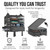 Voyaj Hanging Suitcase Organizer for Travel - Carry on Closet Suitcase, Hanging Luggage Organizers, Travel Organizer - Easily Fits Carry On Luggage for Wrinkle Free Packing, Black